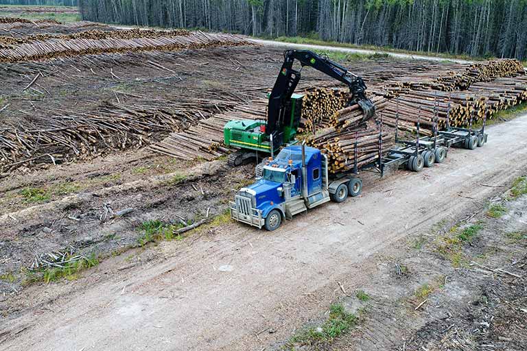 Exact Harvesting - La Crete, Alberta - Log Equipment, Log Loader