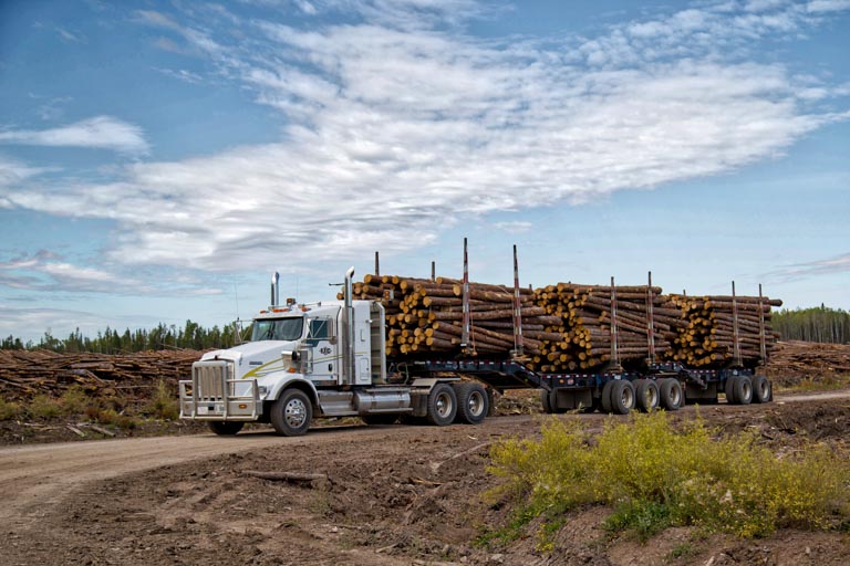 Exact Harvesting - La Crete, Alberta - Log Truck